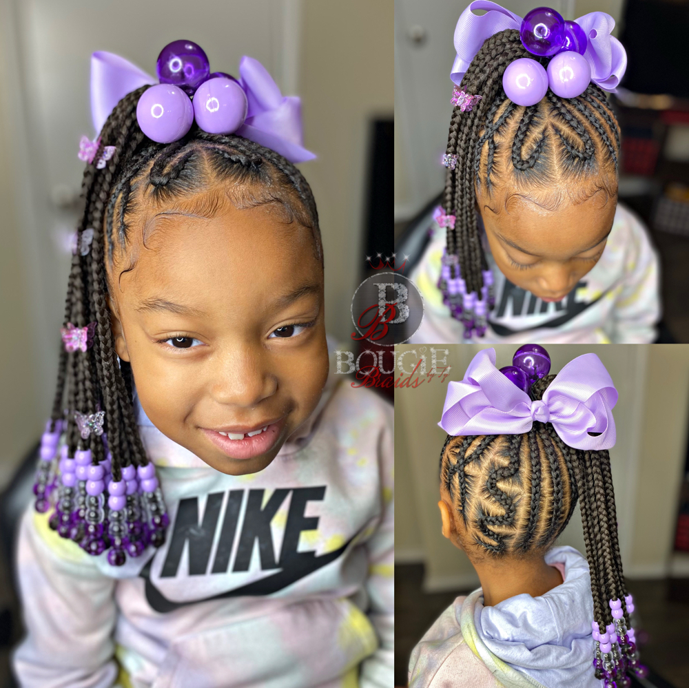 One ponytail