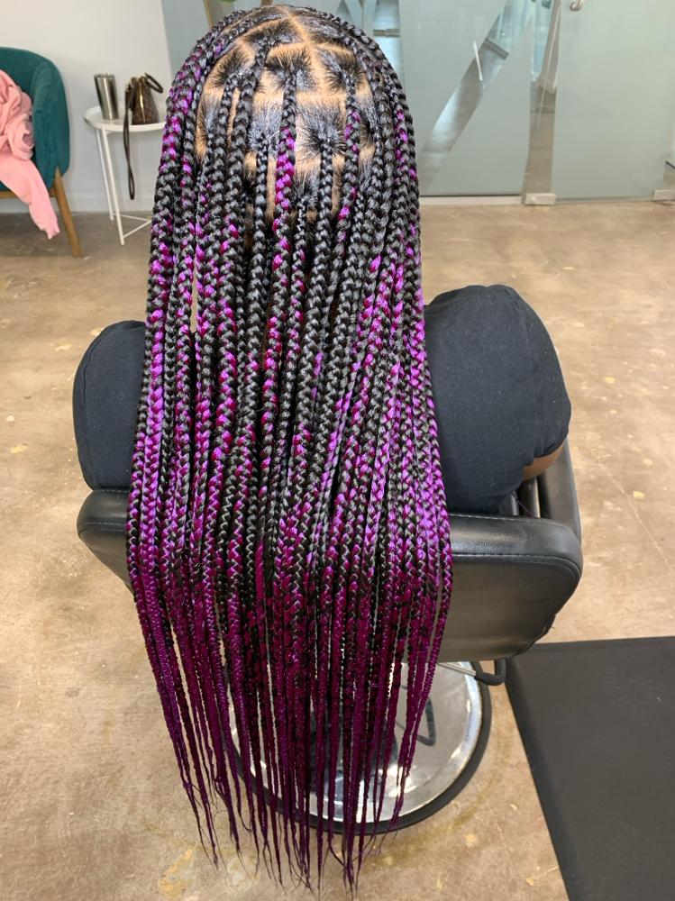 Medium Knotless Braids at HairTechNiquee in Dallas, TX