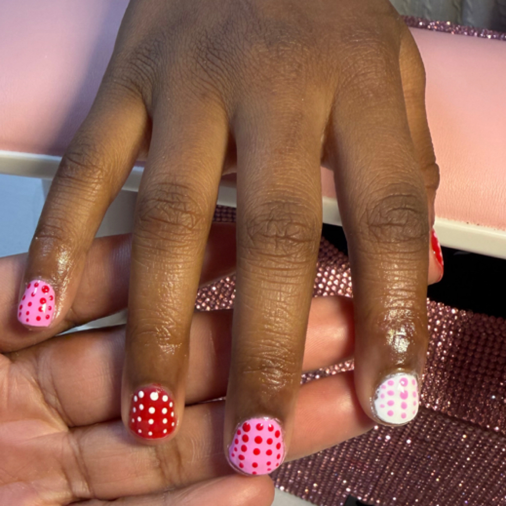 Kids Manicure at Mirakle Lowery in Englewood, OH