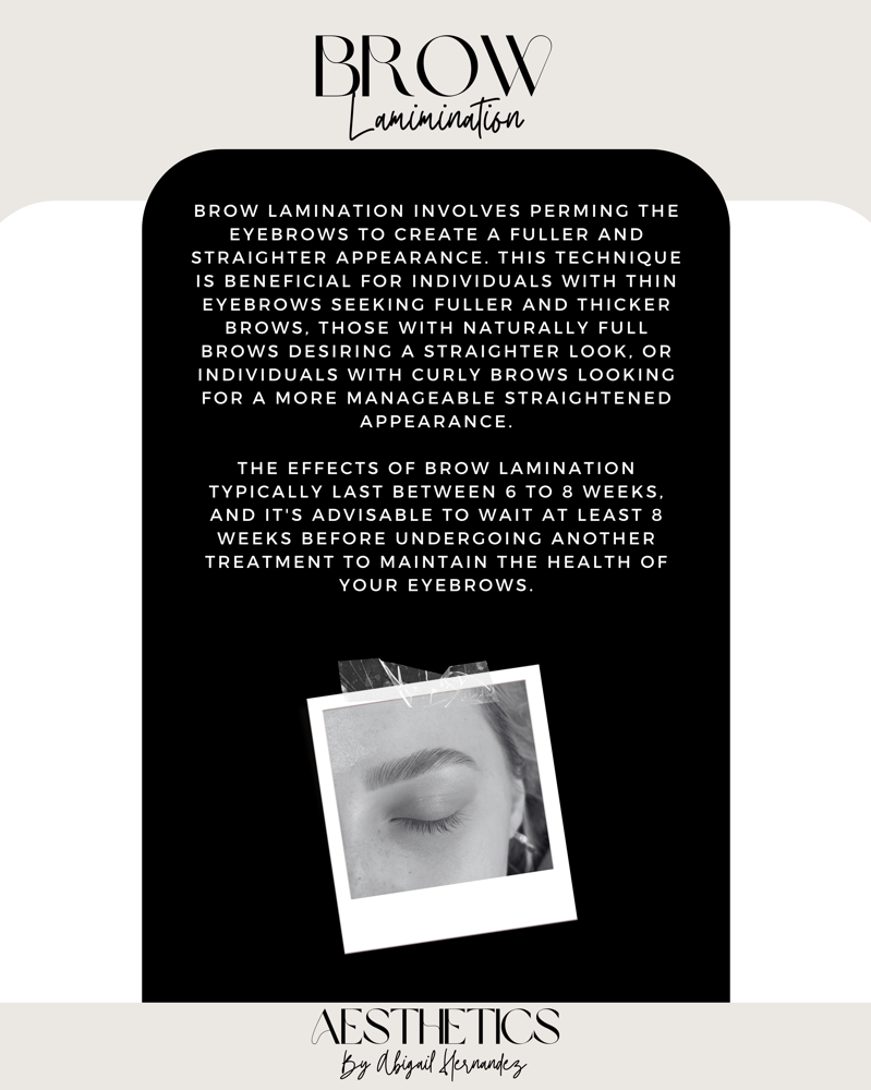 BROW LAMINATION + SHAPE + WAX