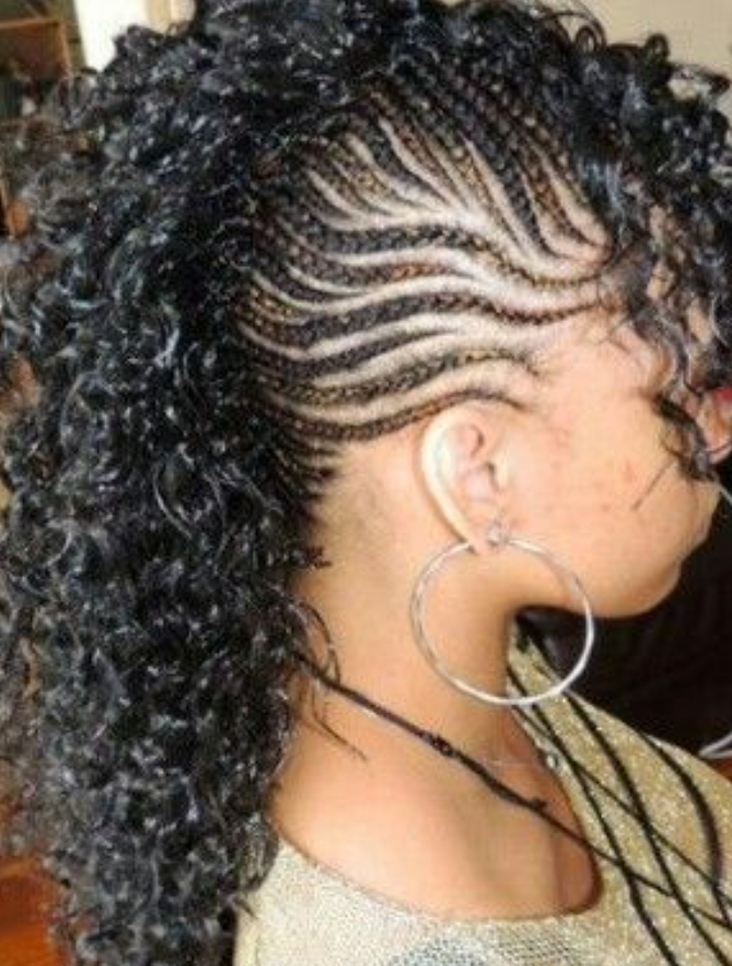 Knotless Mohawk Braided Extensions