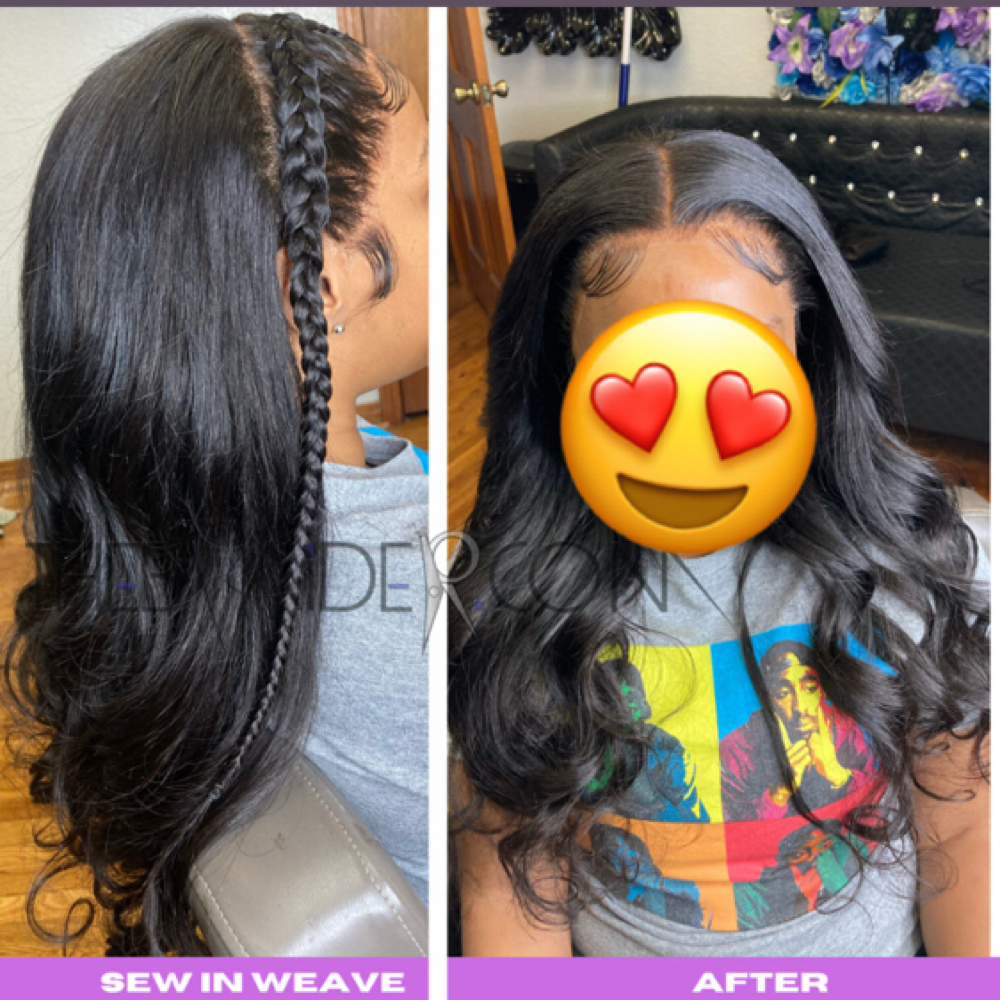 Alopecia sew in (more than 30% loss at TheBraider Hair Academy in Duncanville, TX