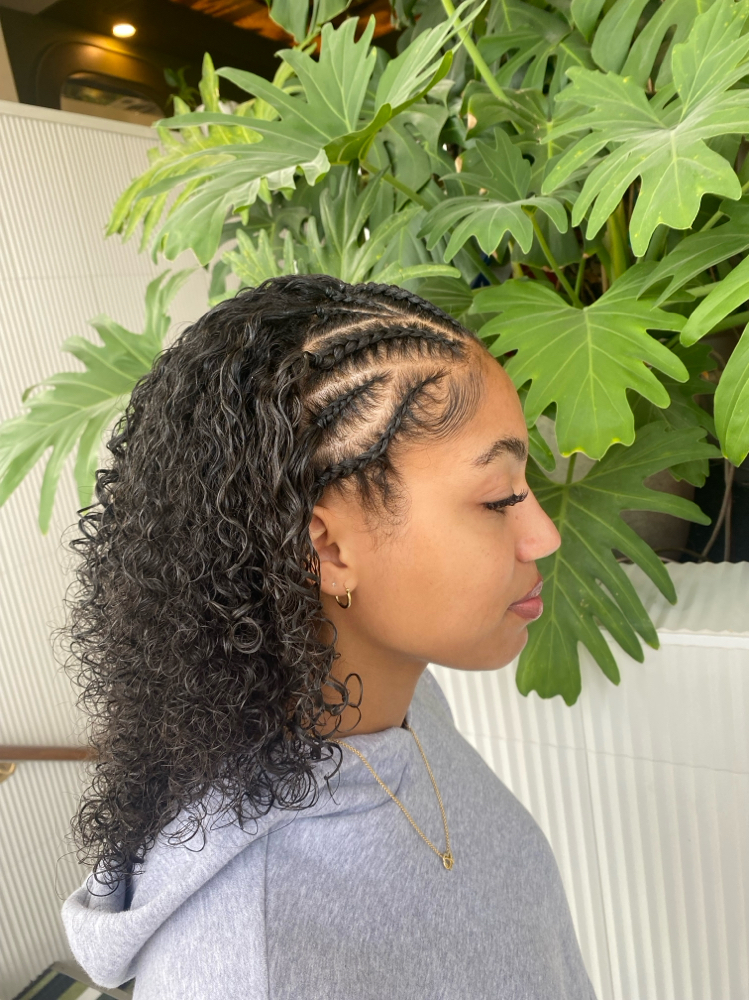 Just the front braided