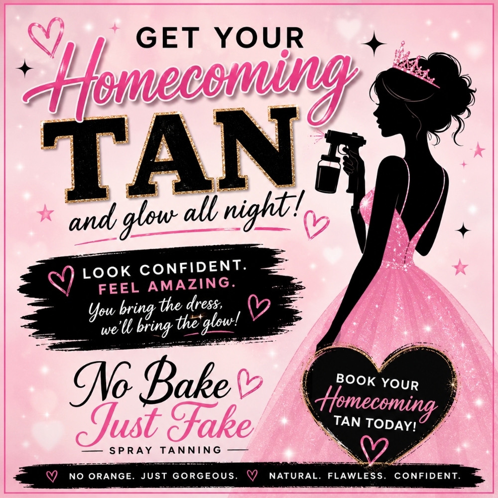 Homecoming Special at No Bake Just Fake Spray Tanning in Papillion, NE