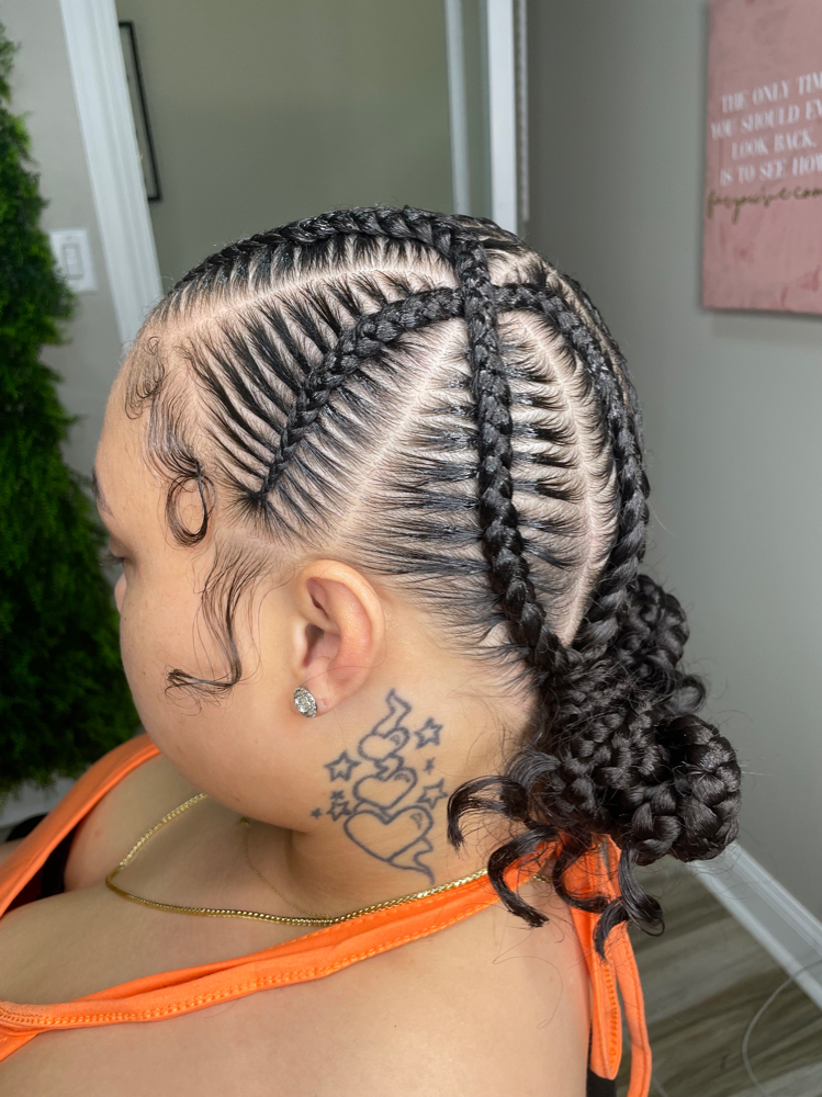 4 Criss Cross Braids