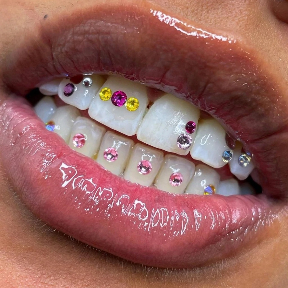 Custom Tooth Gem Design at The Bearded Lady in Portland, OR