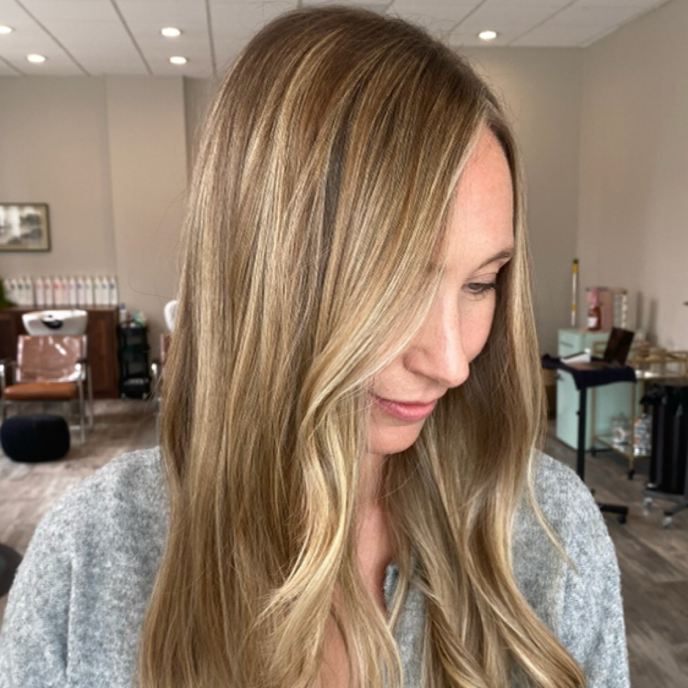 Full Balayage / Full Foil at Le posh salon in Merrimac, MA