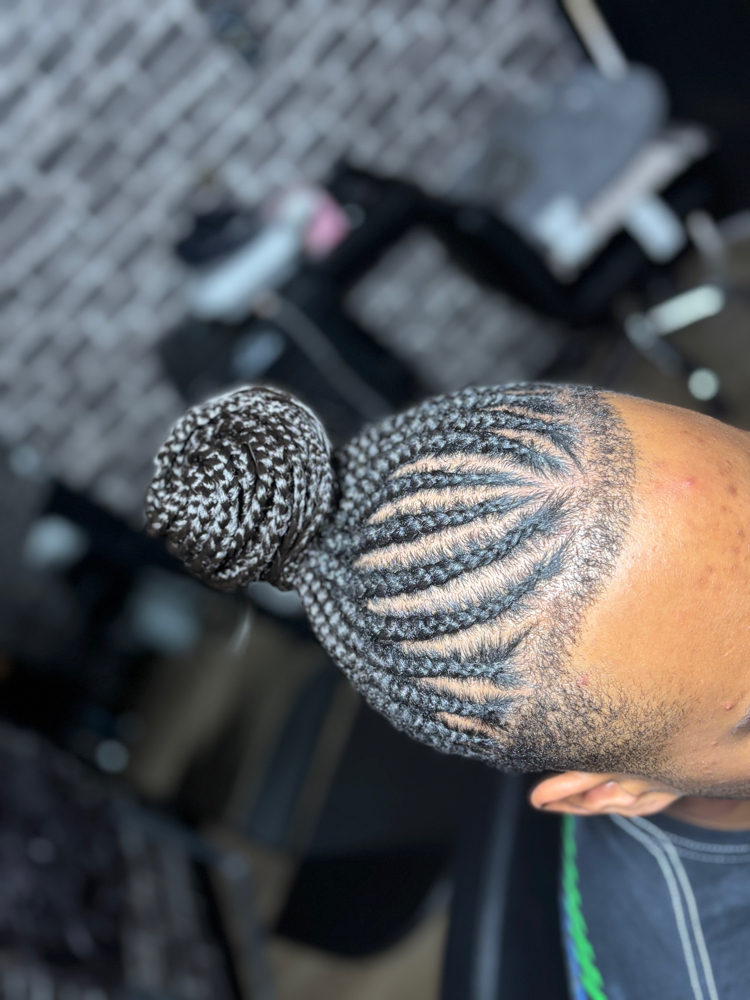 Cornrow Updo