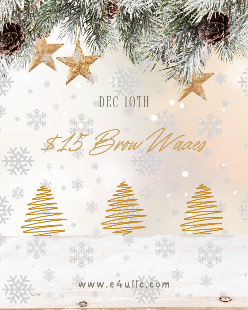 12 Days- $15 Brows