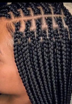 Box Braids/ Small/ Midback