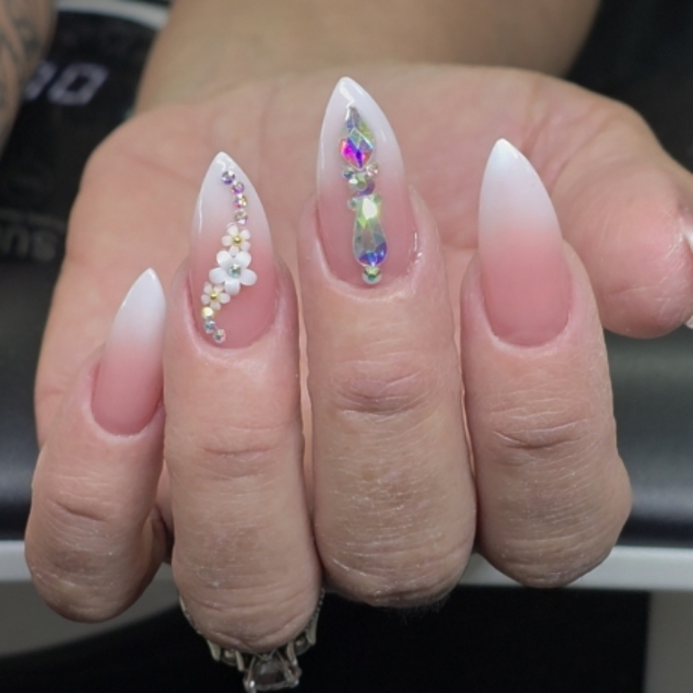 Pink & Whites/Ombré at Nails by Allison in Carson City, NV