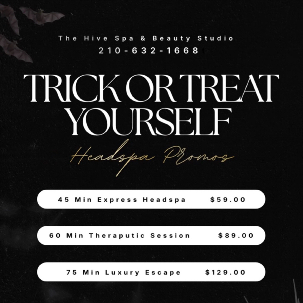 Japanese Headspa Spooky Promo at The Hive Spa and Beauty Studio LLC in San Antonio, TX