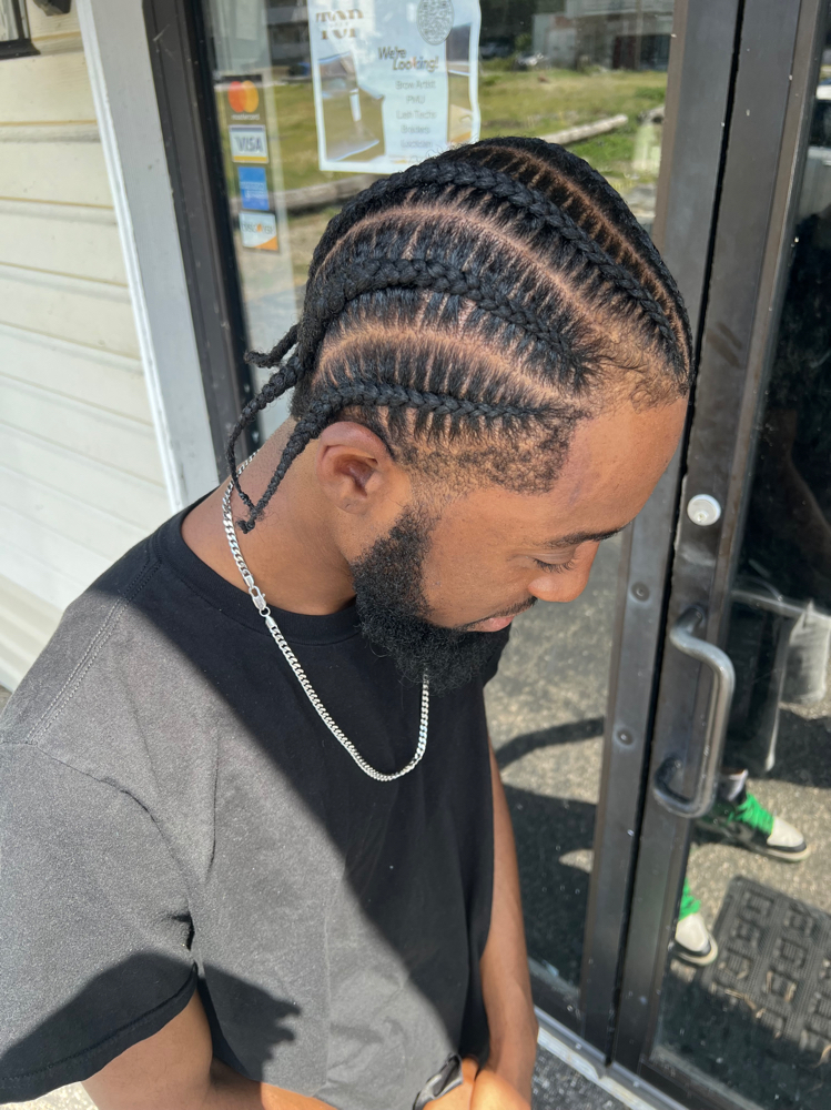 Men 6 Stitch Braids at TopBrow Beauty Bar LLC in Taftville, CT