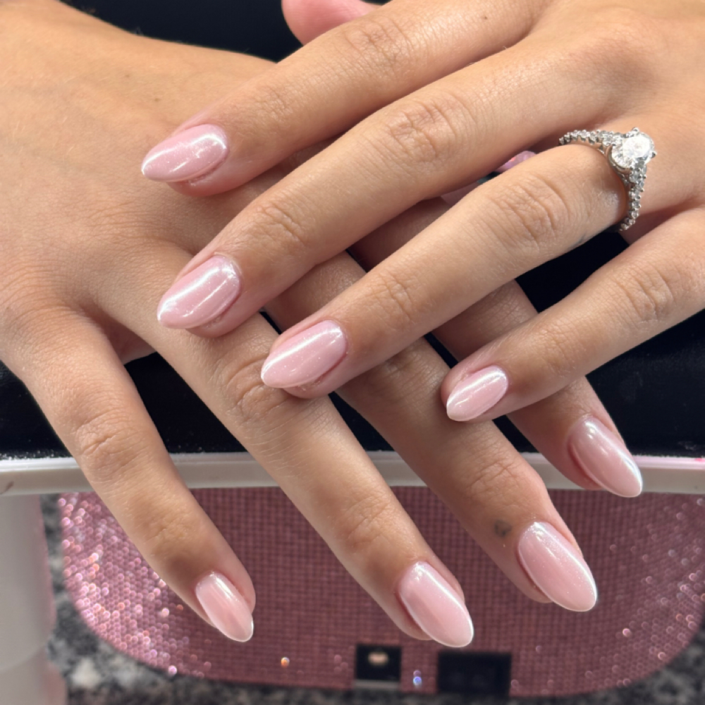 Builder Gel solid color at Aspasia Salon in Saint Charles, MN