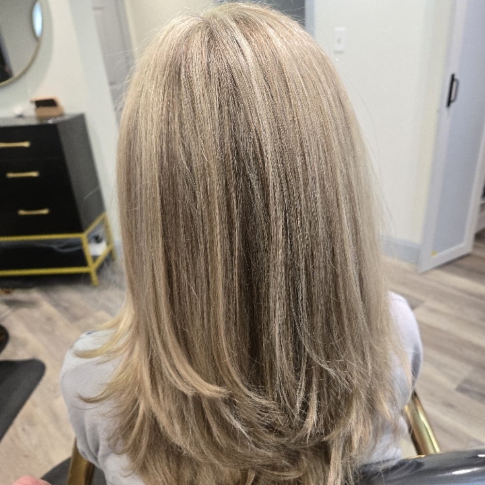 Wash Cut & Style at Luminous Vibes Beauty Lounge in Wareham, MA