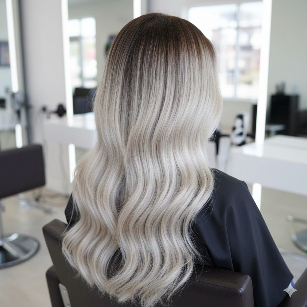 Shadow roots at Camilo Garcia Hair Studio in Queens, NY