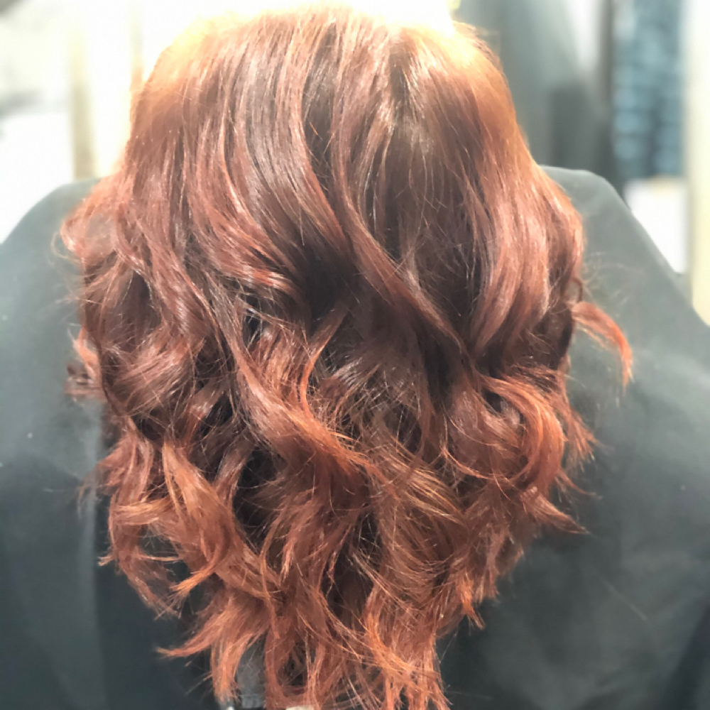 One Color Root Touch With Blowout at Alex Mackison in Denver, CO