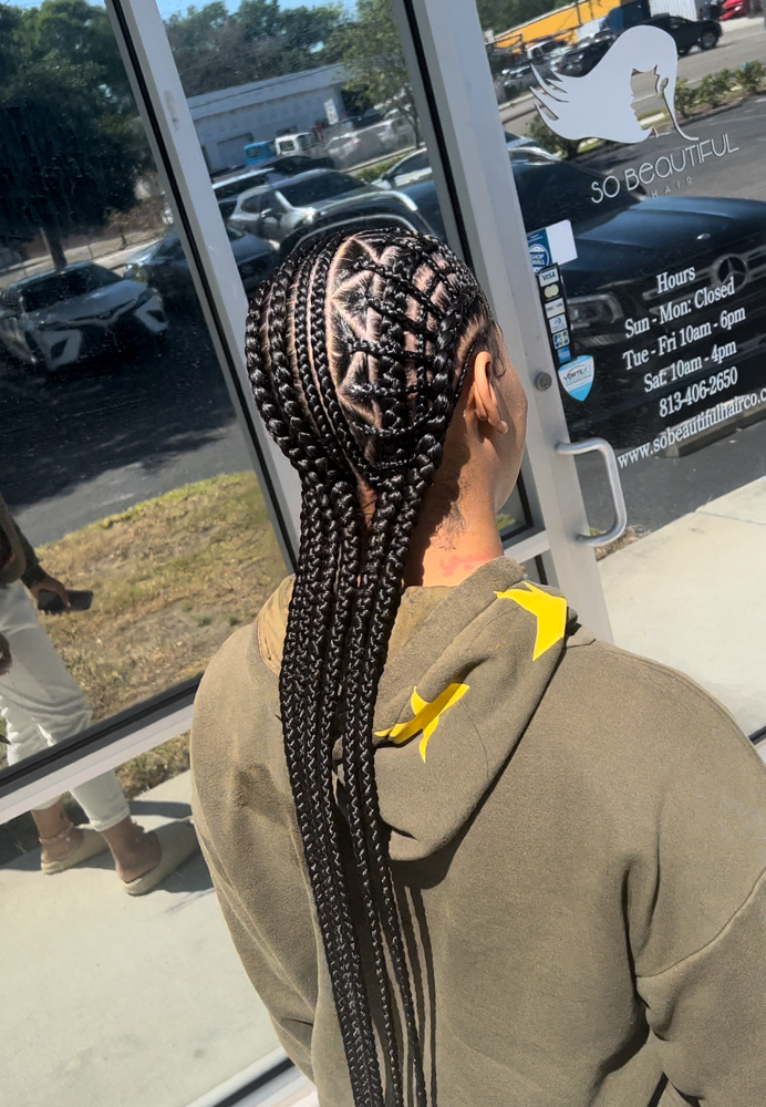 Freestyle Feedin Braids(Hair Incl.)