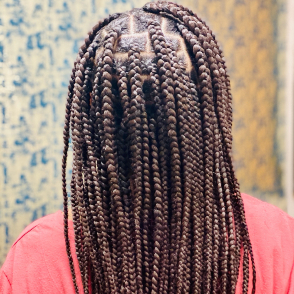 Medium Knotless (Kids) at Mama Bear Beauty Hair Care in Abilene, TX