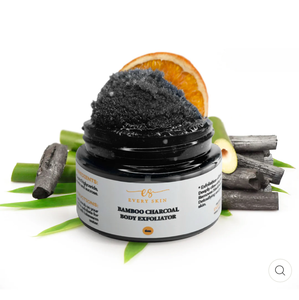 Charcoal And Bamboo Foot Scrub