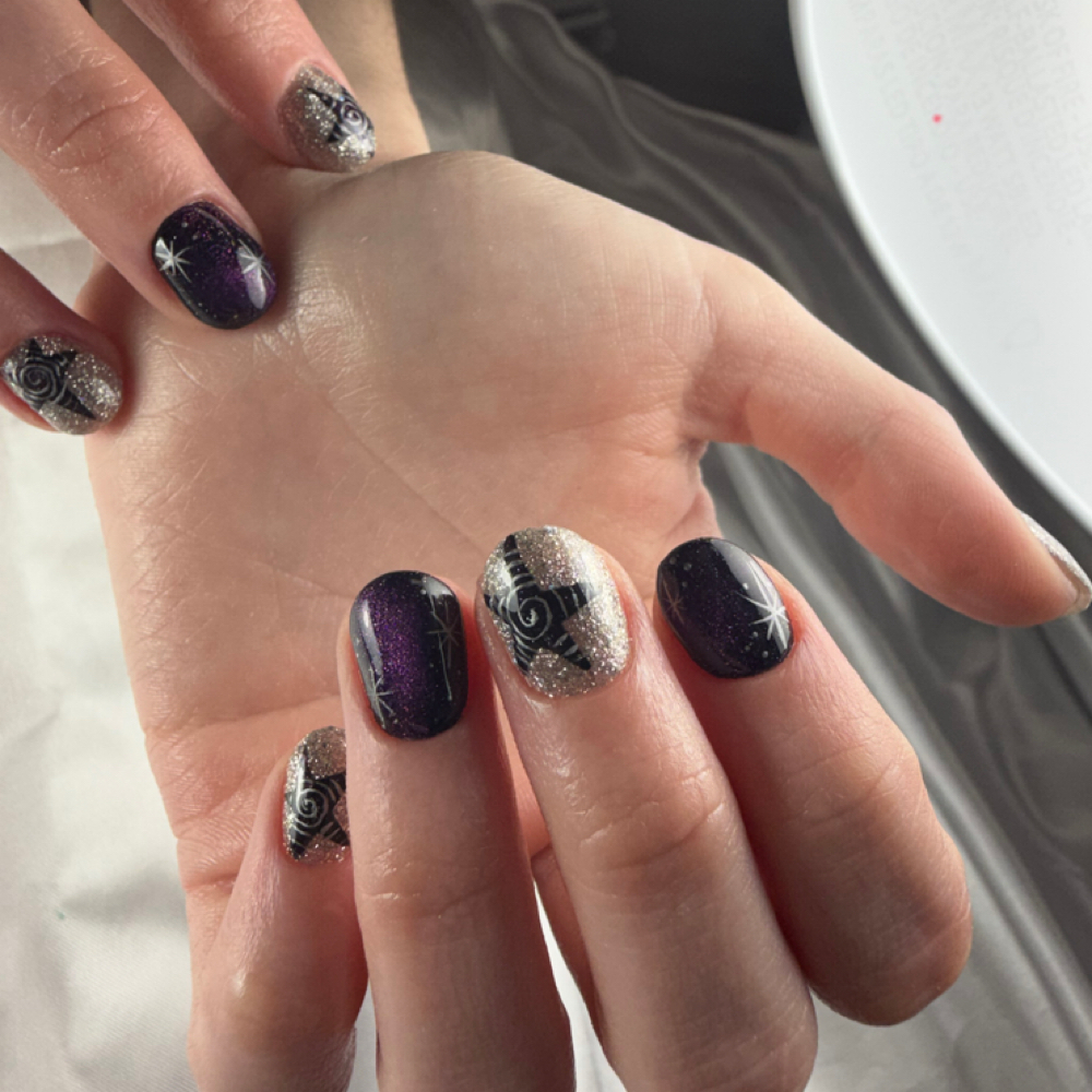 Short nails/ Some design at Julia Nails Florida in Orlando, FL