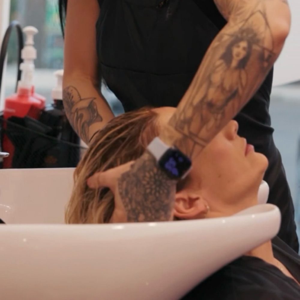 Shampoo at Hair Boss Studio in Newport Beach, CA