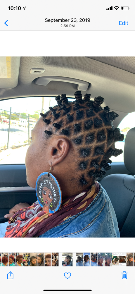 Bantu Knots Without Hair