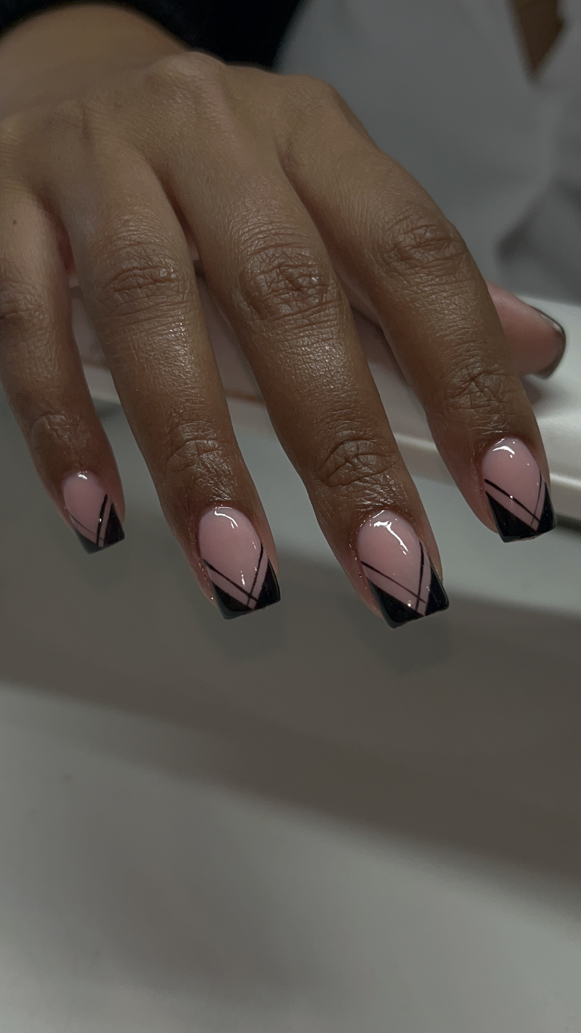 Frenchie Short Set at The Posh Nail Co in Bronx, NY