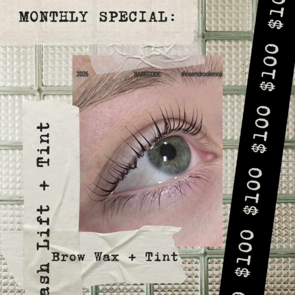 LASH LIFT + WAX AND TINT at The Babe Code in Grand Rapids, MI