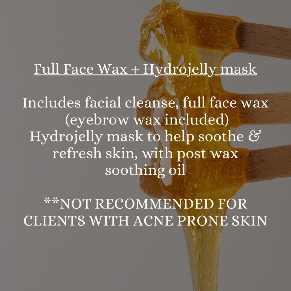 Full Face Wax W/Hydrojelly Mask