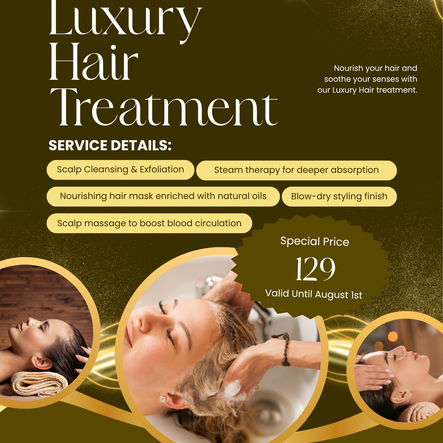 Luxury Hair Treatment at Yesenia Sandoval at The Modern Mane Room in Fairfield, CA
