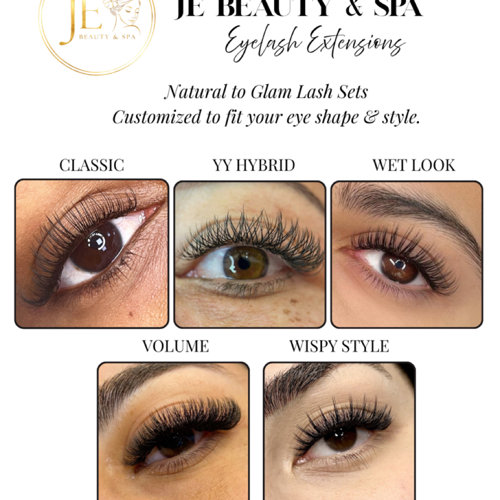 Lash Extensions New Set at JE Beauty & Spa in duluth, GA