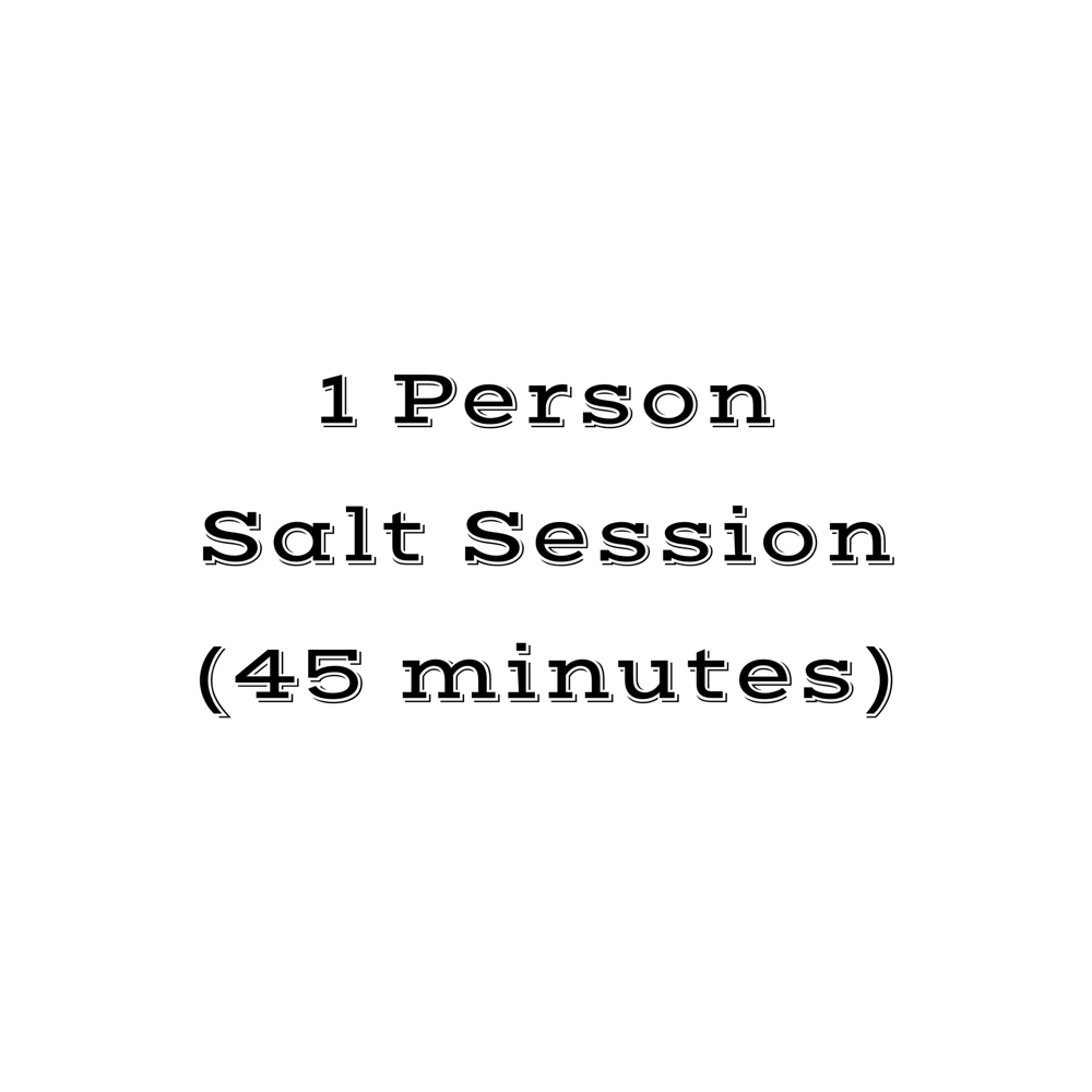 1 Person Salt Session (45 Min)