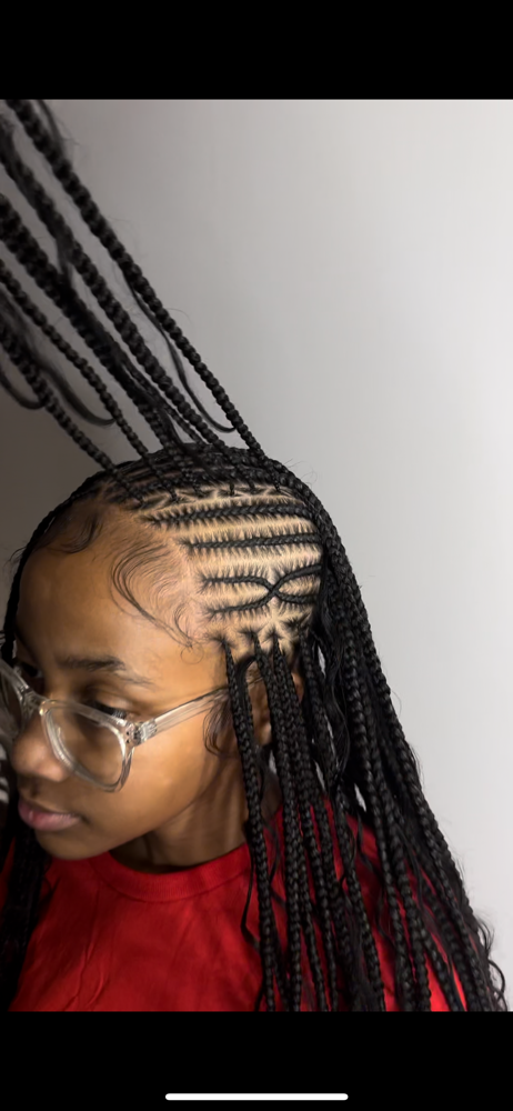 flip over fulani braids