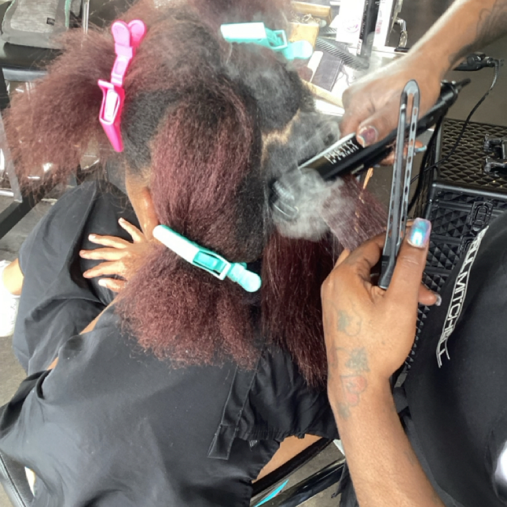 Flat Iron Only at Lucky Your Hair Salon in Toledo, OH