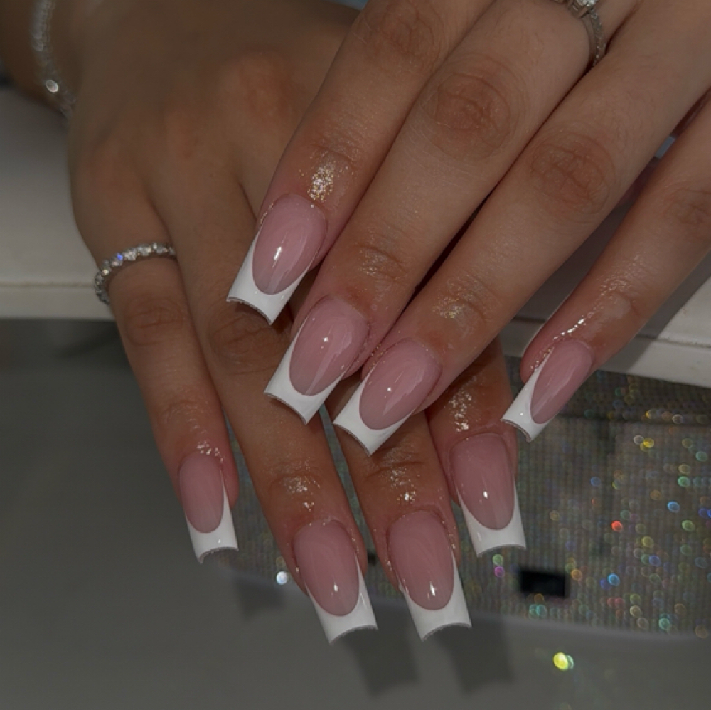 French Tip Full Set at Milady's Nail Bar in Houston, TX