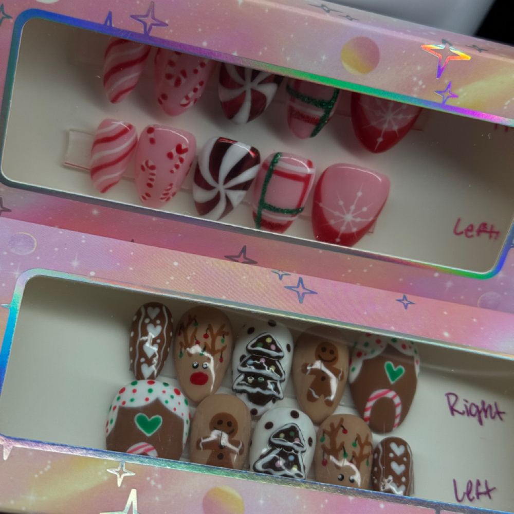 Custom Press On set at Nails By Lish in Bottineau, ND