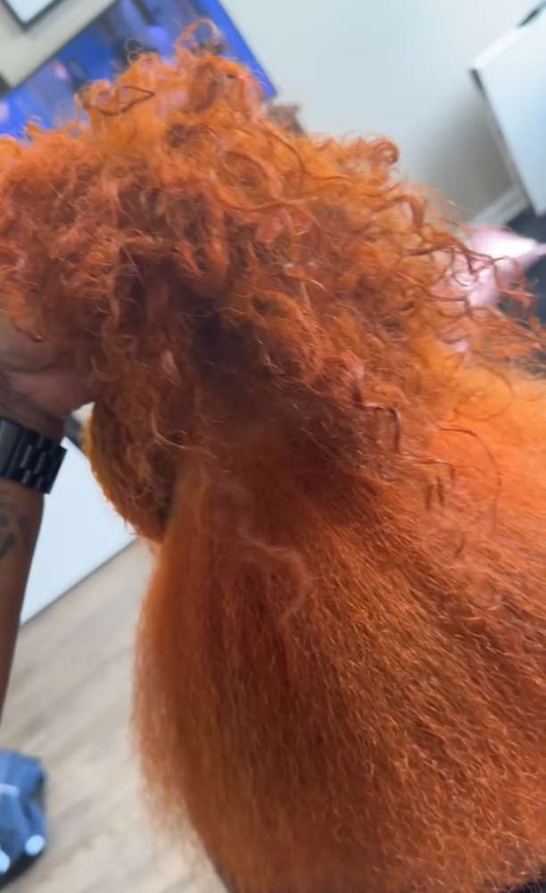 Full Head Permanent Color&treatment at The Hair Lab Beauty & Barber Lounge in Laurens, SC