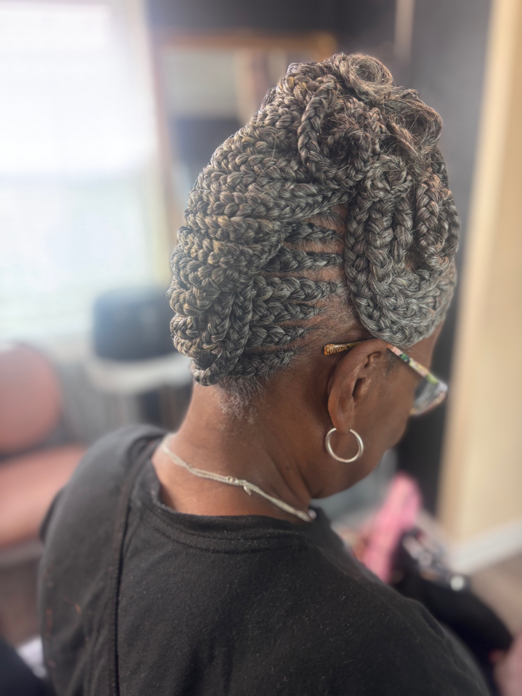 Pin up Braid Style at The Braid Boutique 706 in Augusta Ga, GA
