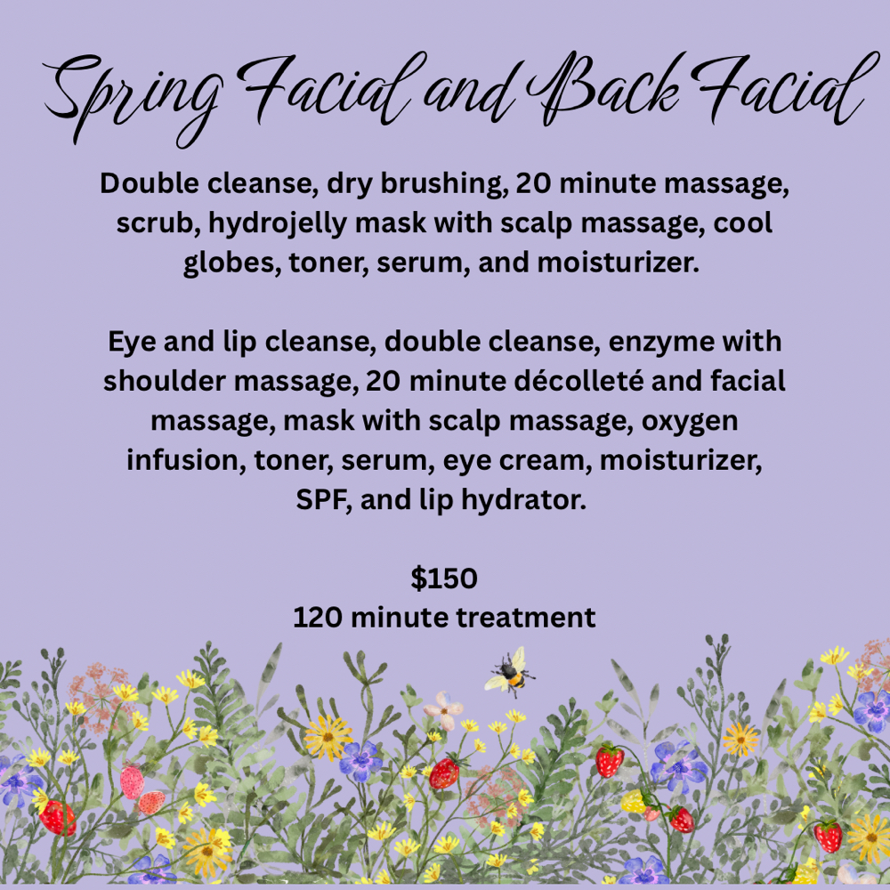 Spring Facial & Back Facial at Magnolia Salon & Spa in Harriman, TN