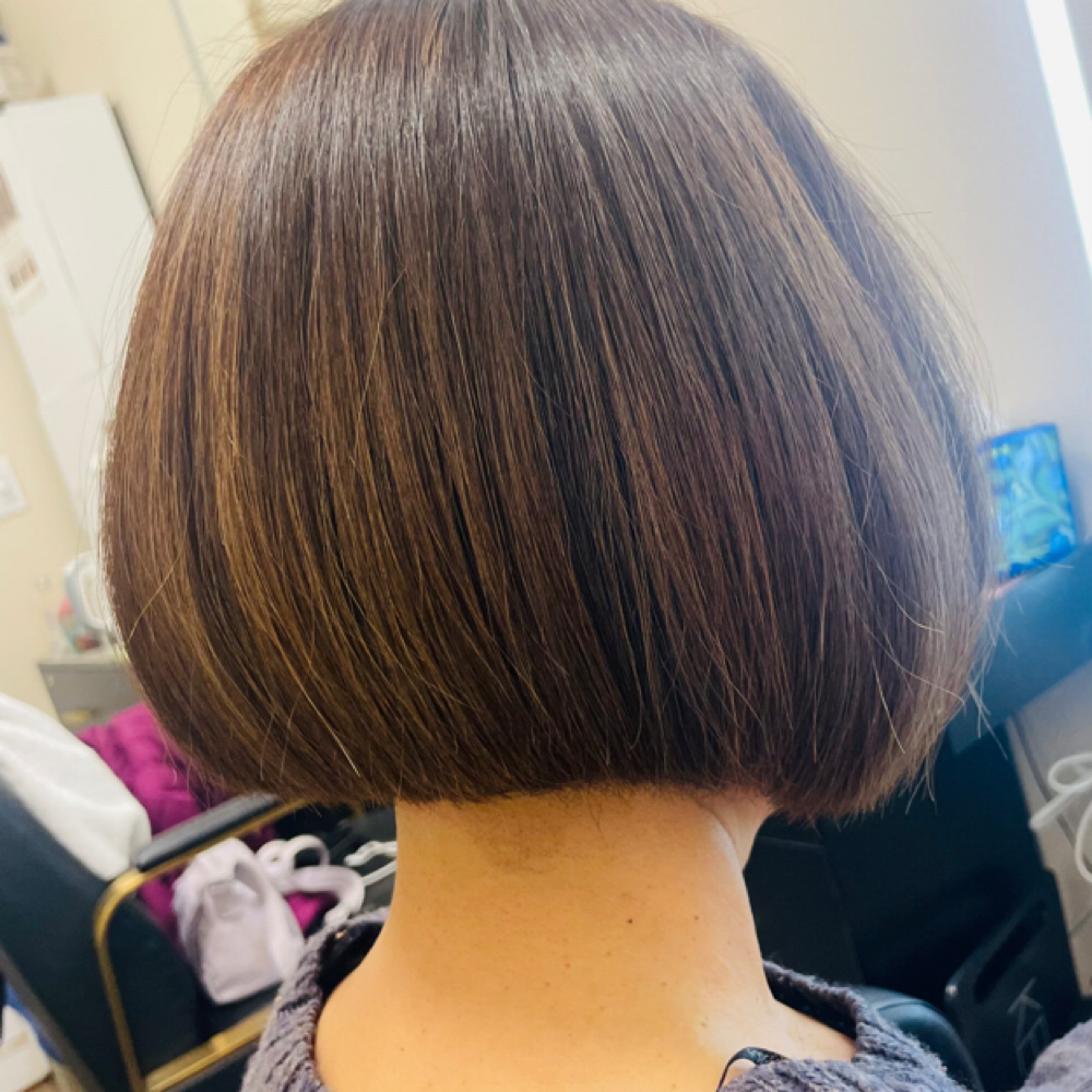 18 Lady Hair Root Dyeing  女士髮根染色 at Lee Chen Hair Studio in Diamond Bar, CA