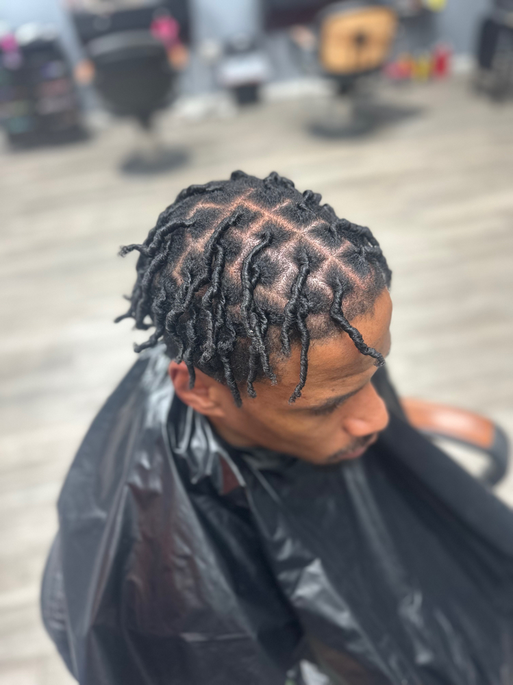 Medium Starter Locs (Half Head) at Cashstyles in Pennsauken, NJ