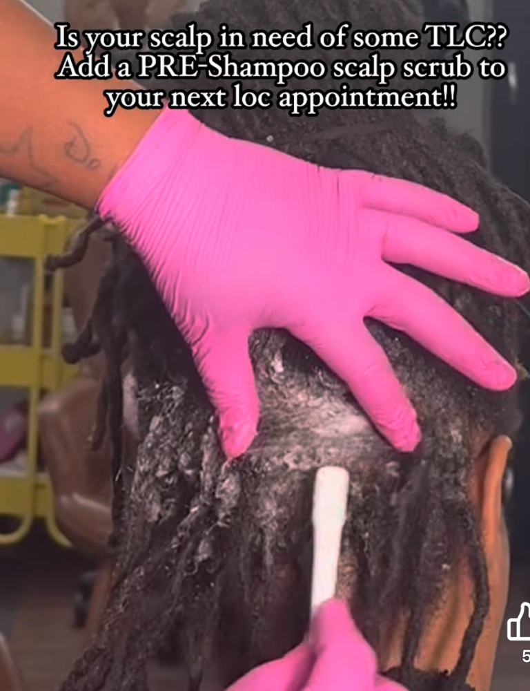 Pre Shampoo Scalp Scrub & Massage at ROYALTY HAIR LOUNGE in Tulsa, OK