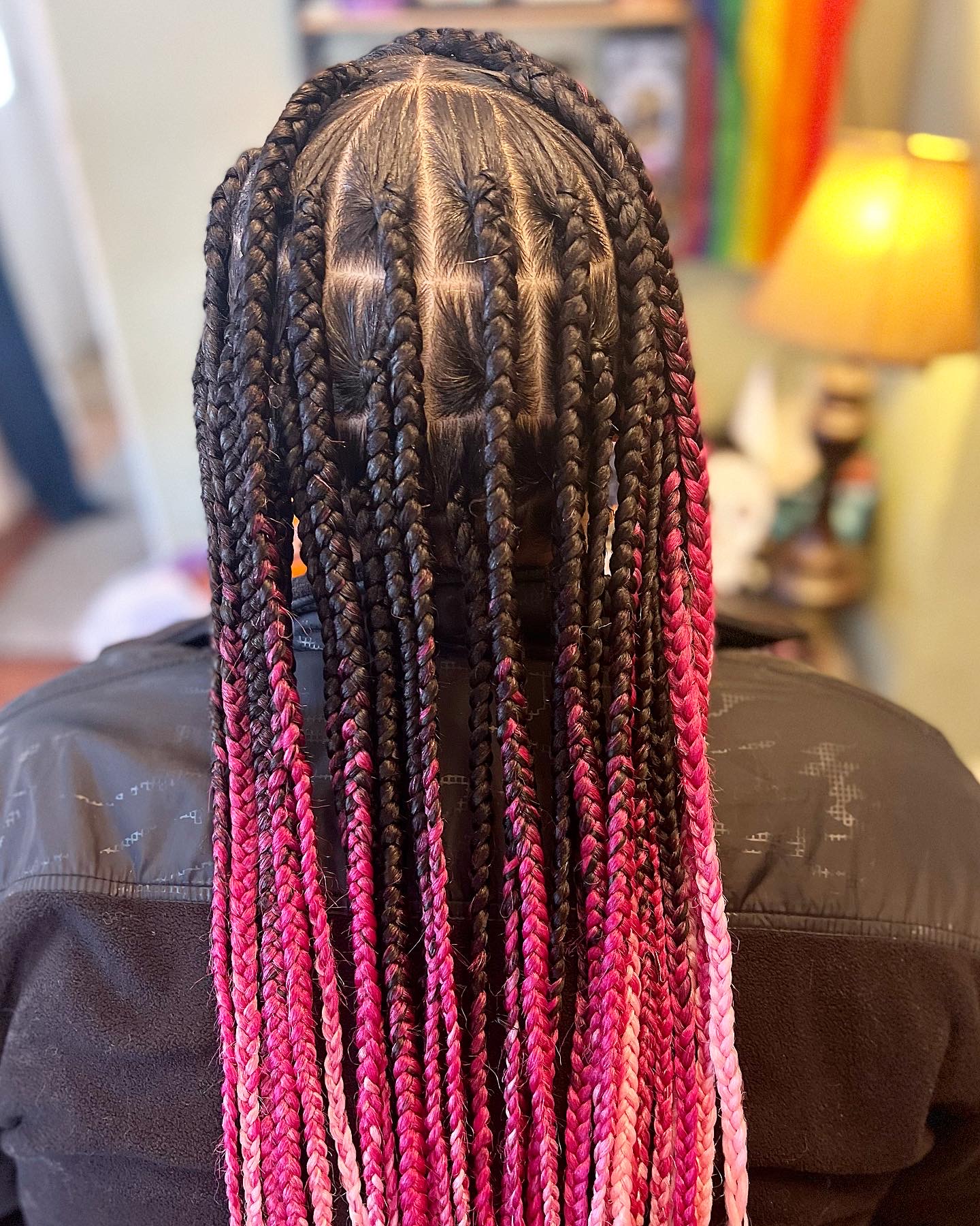 Jumbo knotless box braid/twist