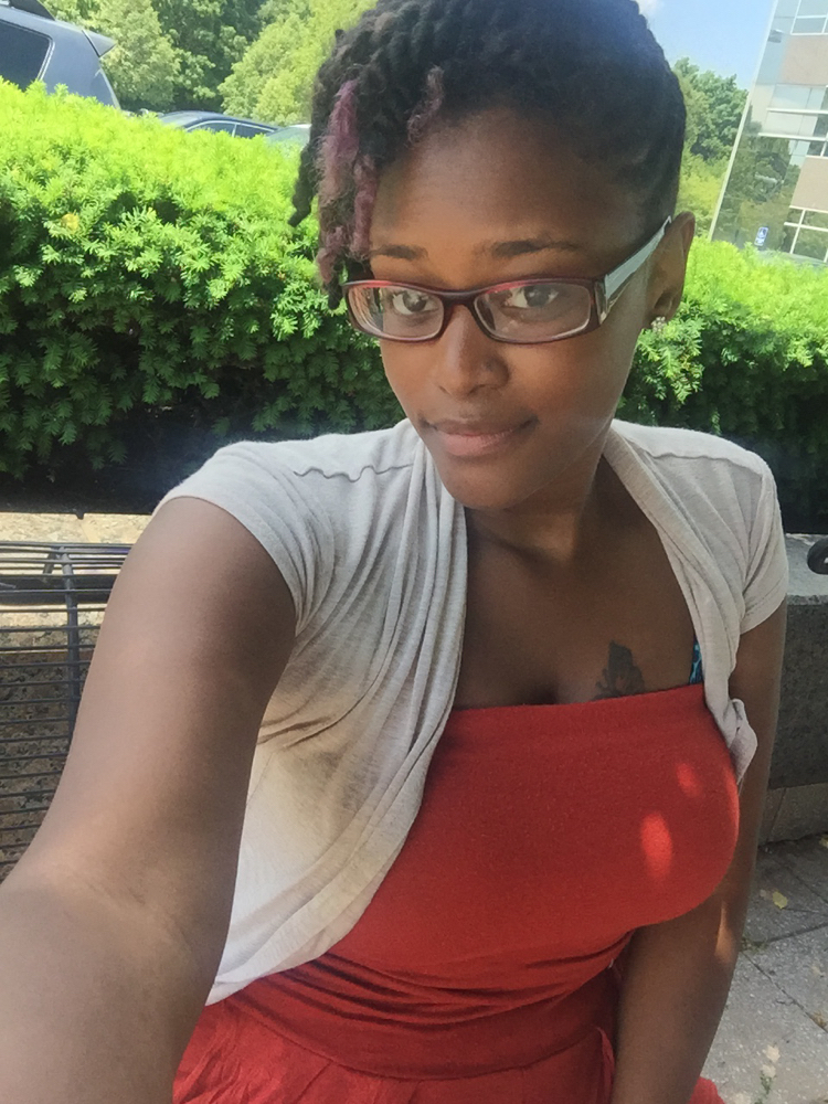 Womans Natural Hair Styling