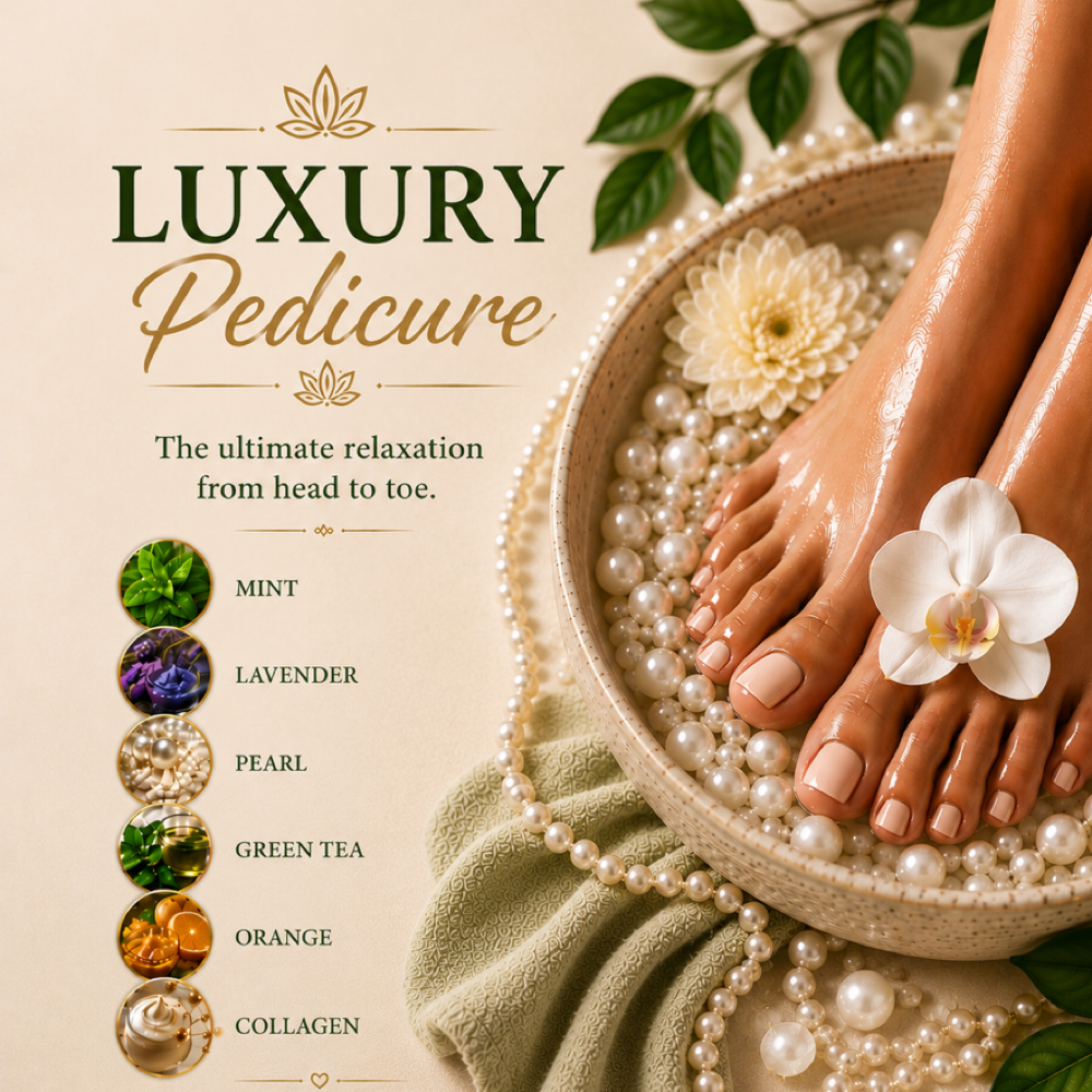 LUXURY Pedicure at Polished Nail Bar DTLA in Los Angeles, CA