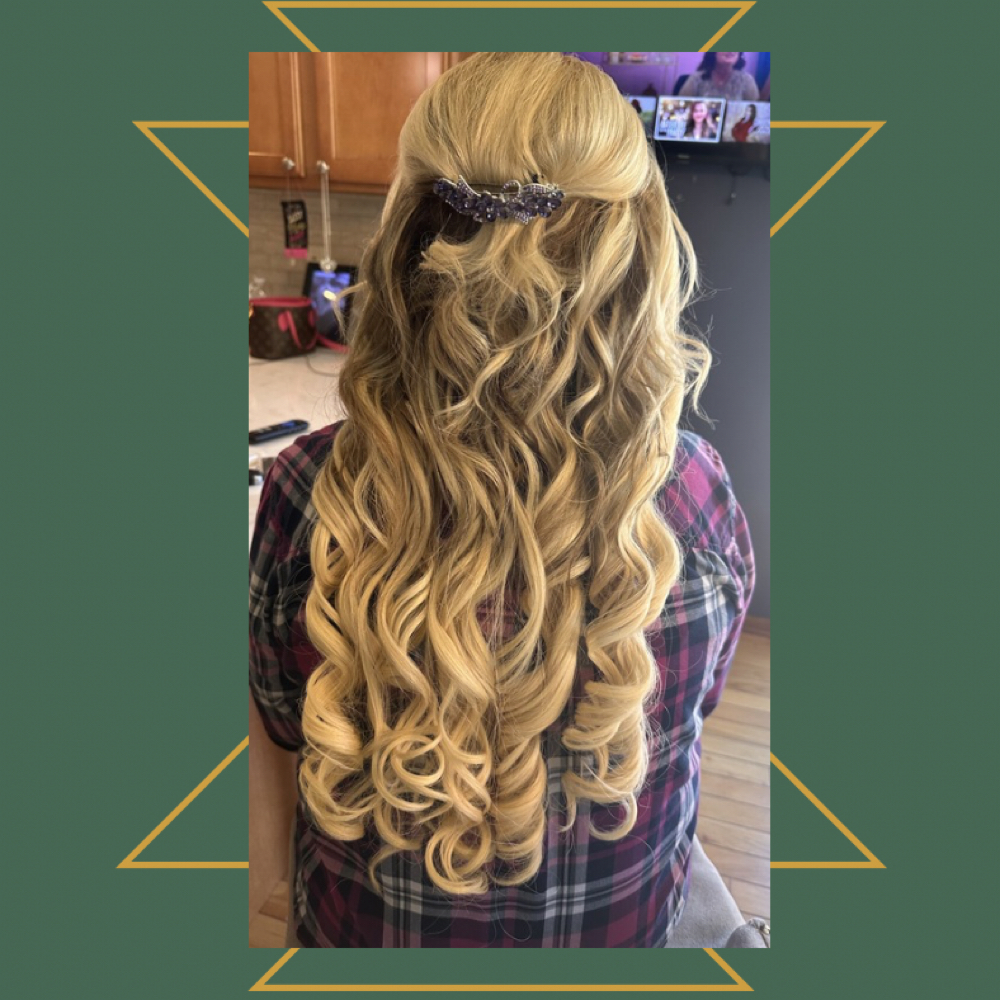 Updo at Marlea Ford hair in Beaver Dam, WI