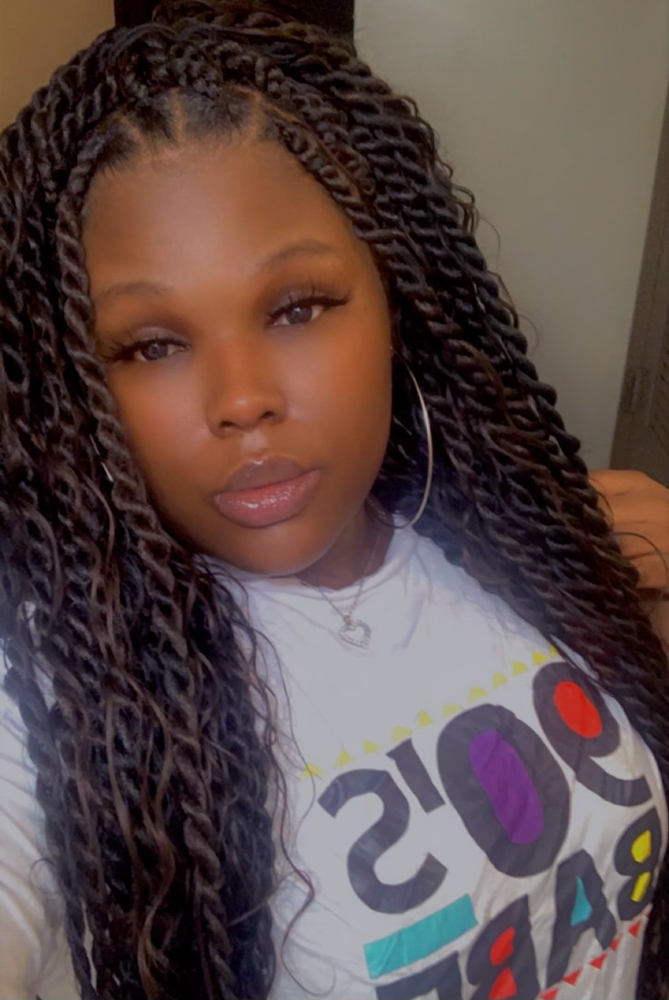 Medium twist W/ Human Curls