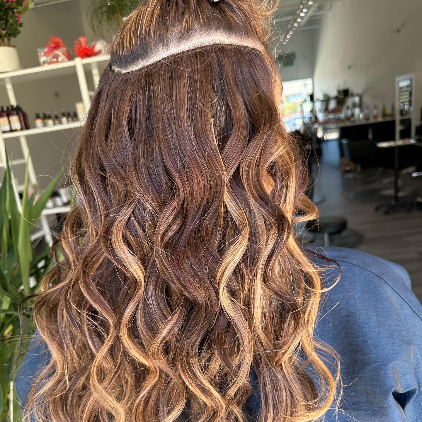 Weft Hair extension at JL'art Organic Salon in Katy, TX