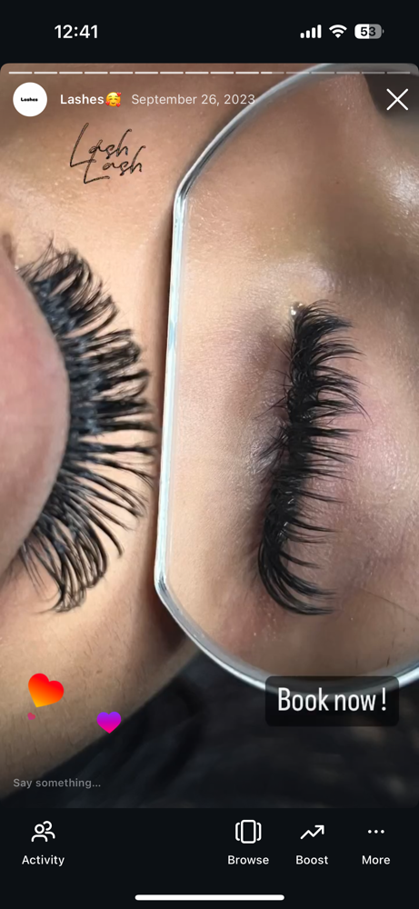 Hybrid Lash Extentions at Sammy’s cosmo in Salem, OR